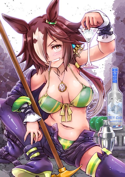 #umamusume 
#vodka 
I want to have a drink with the grown-up vodka and talk about old races.
The delusion that 