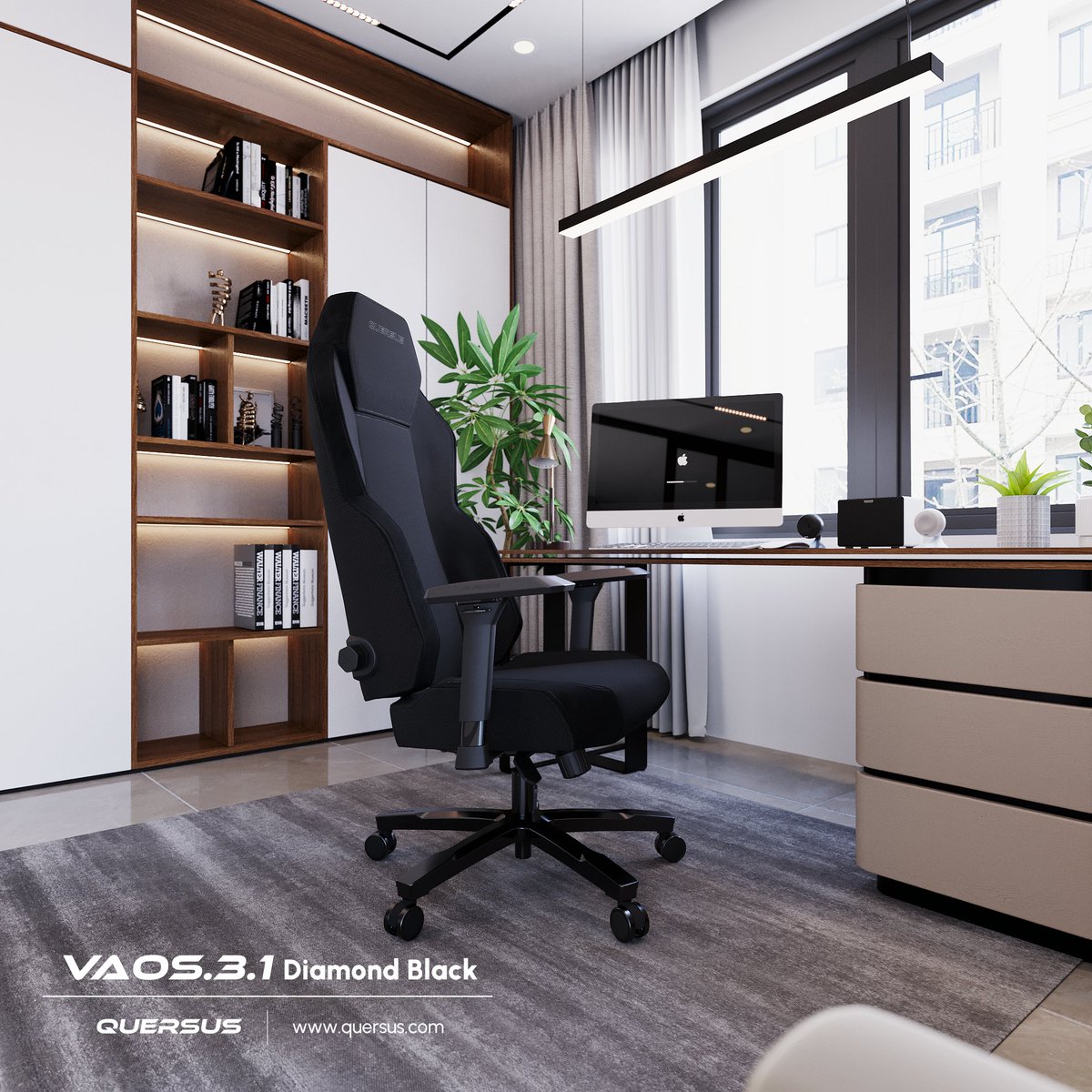 Discover the QUERSUS VAOS.3.1 Diamond Black Chair!

Experience unmatched comfort with modern lumbar adjustment and interchangeable pads, designed to keep you supported and productive all day long. 💻✨

Crafted with high-quality hybrid eco-leather UHL and stylish black faux suede