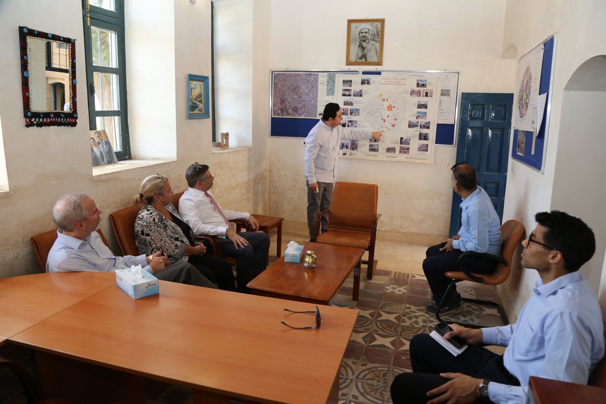 USCGERBIL's tweet image. #CDA Fagin visited the Erbil Citadel to view progress made on our restoration projects, which he helped start when he was Consul General in #Erbil in 2018. We are proud to support the #KRG's efforts to preserve the IKR's rich history and culture and share it with the world.