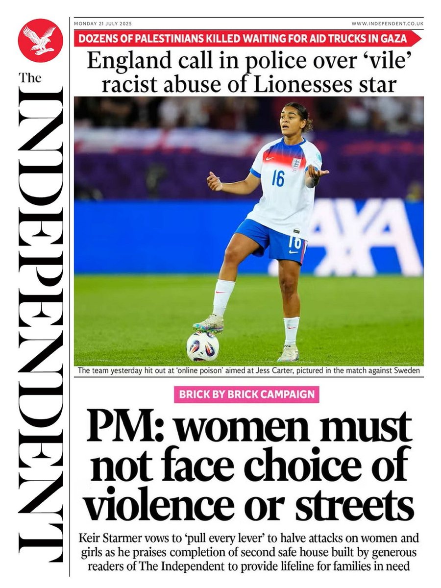 π΅ππππ πΏππππ πππππ’ π° (@ukpapers) on Twitter photo π¬π§ PM: Women Must Not Face Choice Of Violence Or Streets
β«Keir Starmer vows to 'pull every lever' to halve attacks on women and girls has he praises completion of second safe house ...
β«<a href="/Athena_Stavrou/">Athena Stavrou</a>
β«is.gd/RVt5qJ
#frontpagestoday #digital #UK <a href="/Independent/">The Independent</a> π¬π§ PM: Women Must Not Face Choice Of Violence Or Streets
β«Keir Starmer vows to 'pull every lever' to halve attacks on women and girls has he praises completion of second safe house ...
β«<a href="/Athena_Stavrou/">Athena Stavrou</a>
β«is.gd/RVt5qJ
#frontpagestoday #digital #UK <a href="/Independent/">The Independent</a>