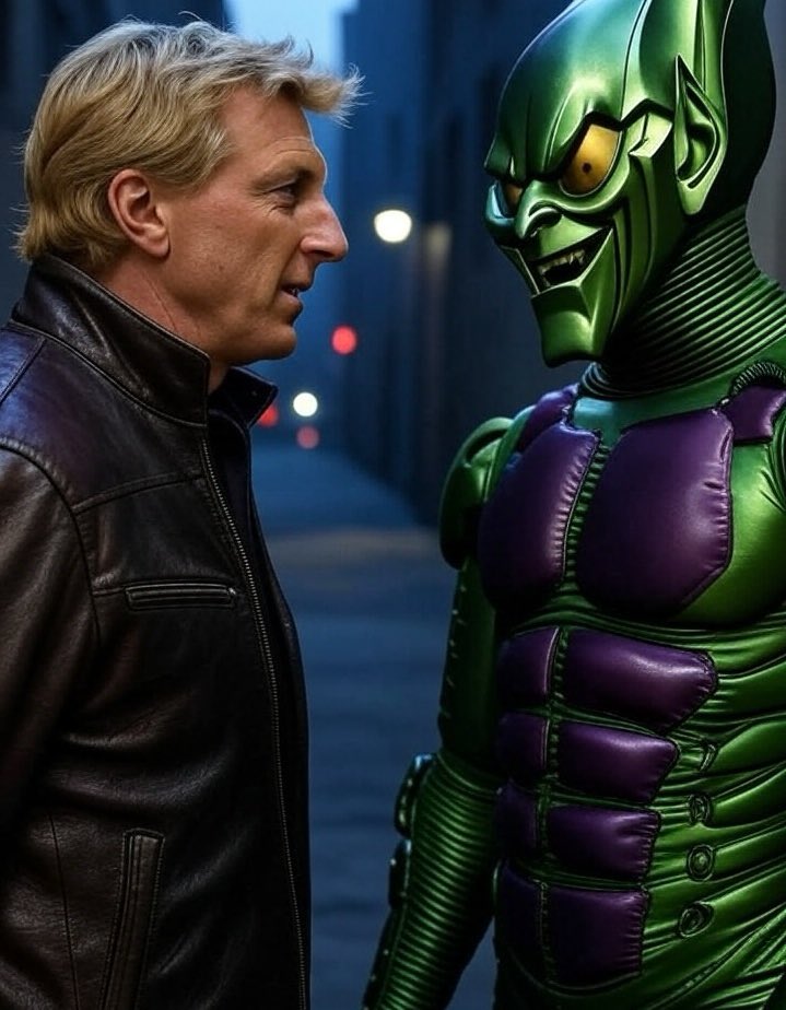JohnnyLCKai's tweet image. Sorry man I’m sure Spiderman can be a real pain in the ass but let me tell you about Daniel Larusso for a minute.
#JohnnyLawrence #Marvel #GreenGoblin #MarvelStudios #MarvelComics