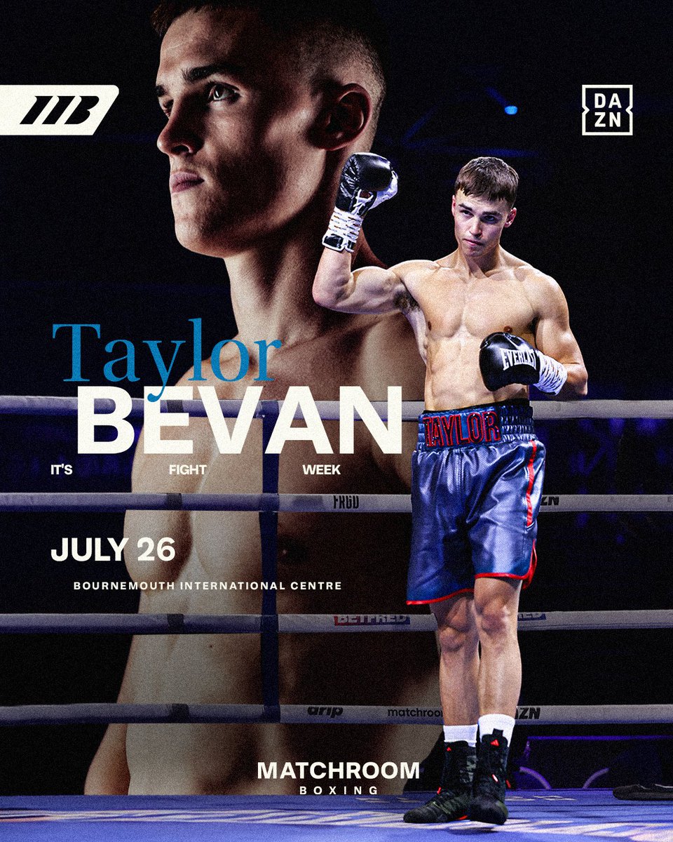 MatchroomBoxing's tweet image. A big week for both Reece Bellotti and Taylor Bevan down in Bournemouth 💪💪
#GarnerBellotti | @DAZNBoxing