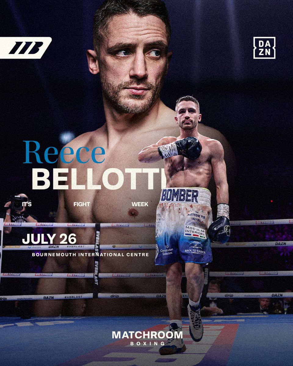 MatchroomBoxing's tweet image. A big week for both Reece Bellotti and Taylor Bevan down in Bournemouth 💪💪
#GarnerBellotti | @DAZNBoxing