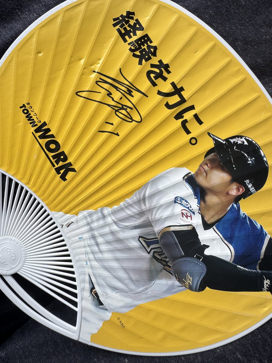 試合の途中ですが、わしの愛用のうちわ コシがあってものすごいいい風