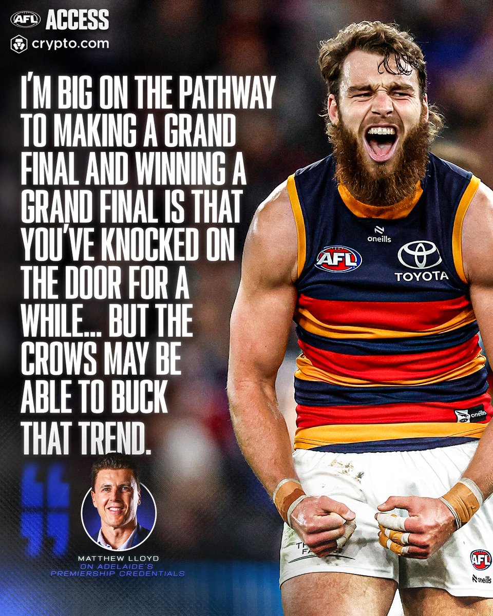 How far can the Crows go in September? Hear why @MatthewLloyd18 has a lot  of confidence in them on Access, thanks to @cryptocom:  https://t.co/jOv30ltlaX