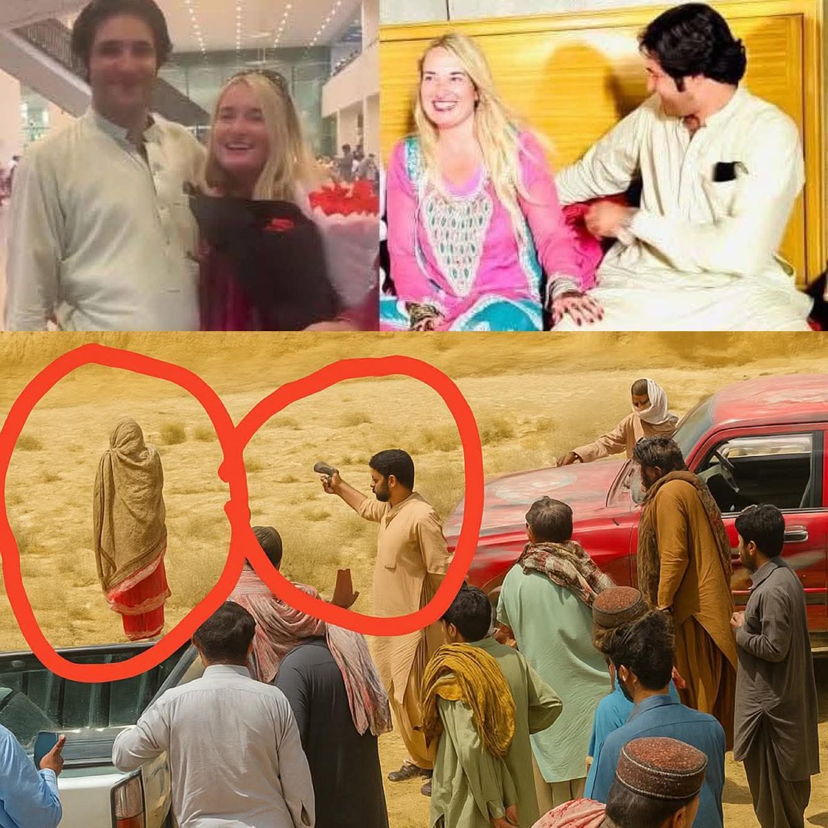 چند دن پہلے ایک انگریز لڑکی، ایک پشتون لڑکے سے محبت کر کے خود اس کے گھر چلی آئی۔ نہ صرف پورے خاندان نے اس واقعے کو فخر سے سوشل میڈیا پر دکھایا، بلکہ اردگرد کے مرد، صحافی اور عام لوگ تک اس کے گھر پہنچ کر اس سے ملاقات کرتے رہے۔ نہ کہیں غیرت کا تقاضا کیا گیا، نہ پشتون ولی کا حوالہ