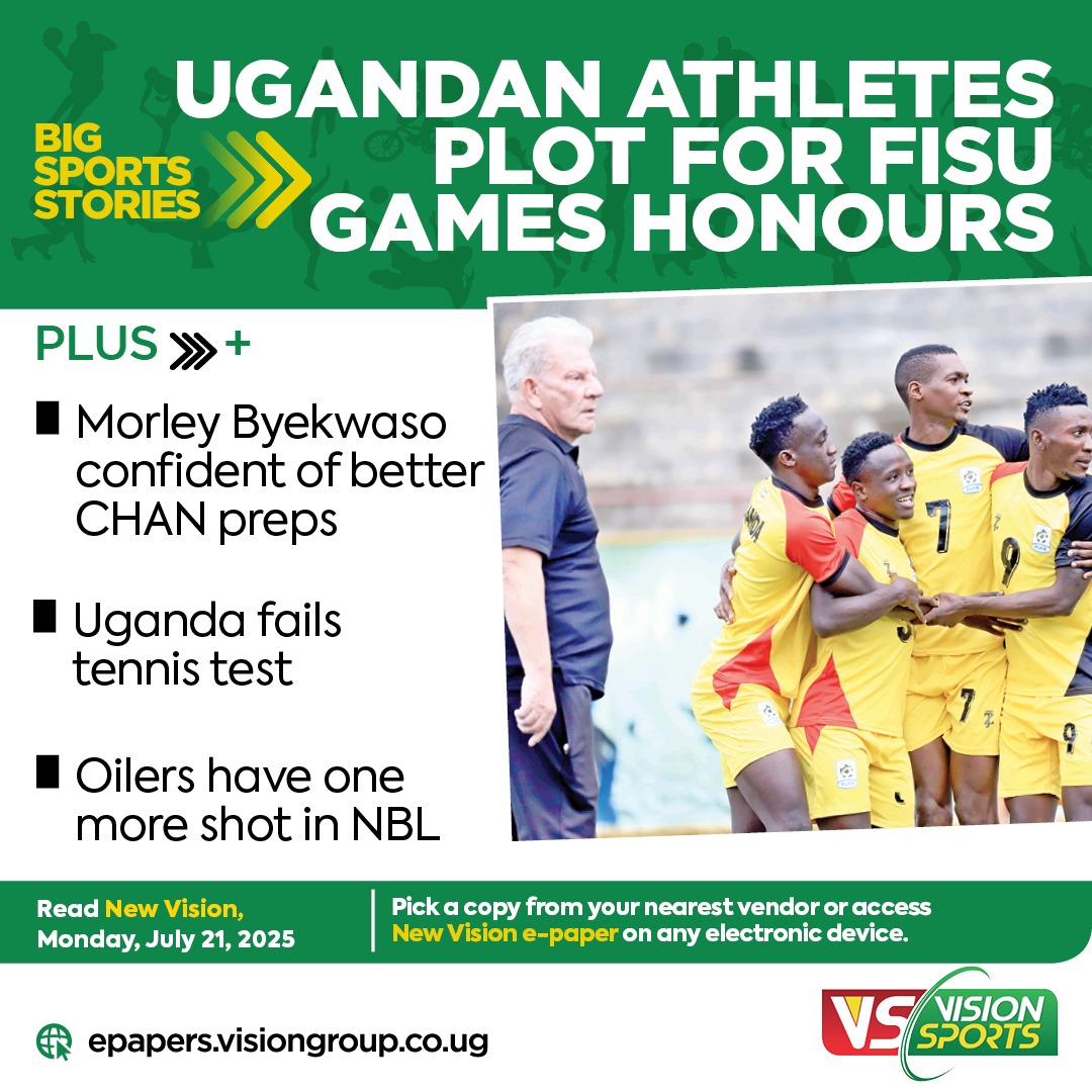Big Sports Stories This Monday

⚽ Byekwaso optimistic – Morley Byekwaso confident about better CHAN preparations 🇺🇬

🎾 Tennis setback – Uganda falls short in crucial tennis test

📍Catch the full sports roundup in New Vision
Read via our #EPAPER 👉🏿 epapers.visiongroup.co.ug