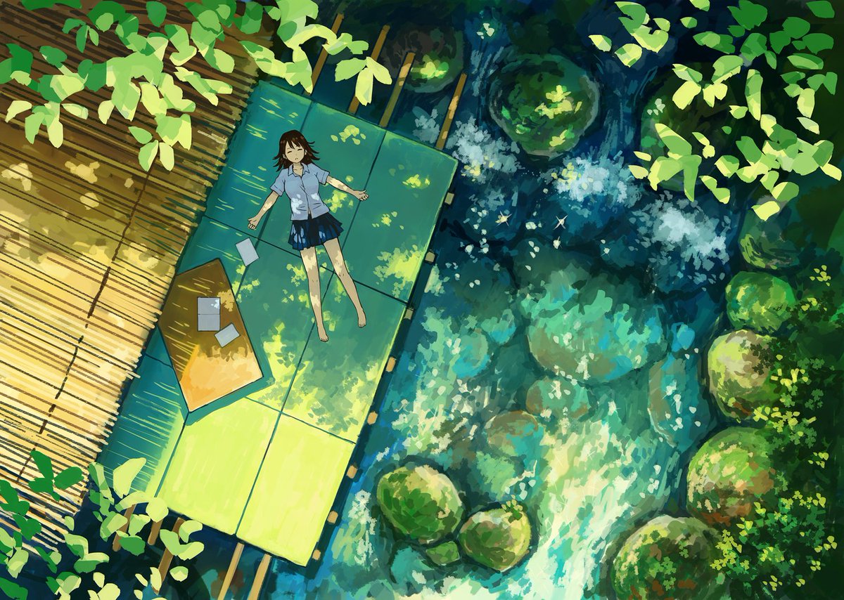 kemineko's tweet image. 納涼床（2015）