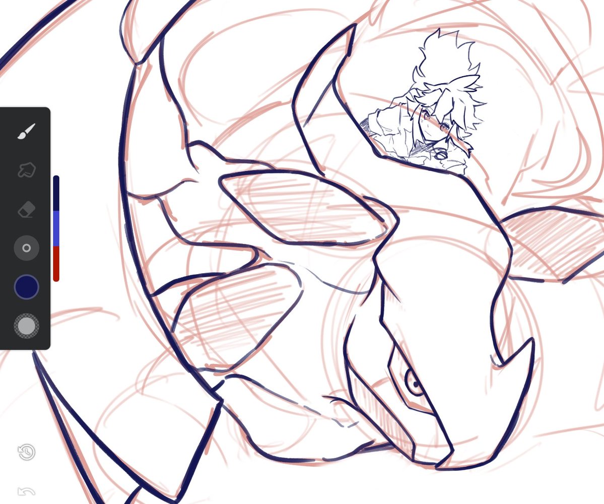 pongoamimir's tweet image. i thought it would be easy to draw while on a train
but i was wrong (。•́︿•̀。)
#wip