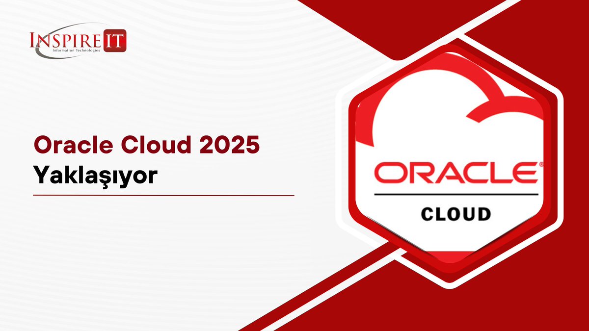 🌍 Oracle CloudWorld 2025 geliyor!

9-12 Eylül Las Vegas’ta Oracle Cloud, AI, veri yönetimi ve daha fazlası konuşulacak.

InspireIT olarak Oracle çözümlerindeki uzmanlığımızla yanınızdayız.

📌 Detaylar &amp; kayıt:
oracle.com/cloudworld/

#OracleCloudWorld #InspireIT #OCI