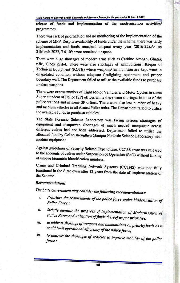 BoiBoey's tweet image. CAG’s Report (2021-22) revealed irregular payment of ₹27.38 crore to the cadres under Suspension of Operations(SoO), as payment was NOT LINKED with Aadhaar (Unique Biometric Identification Numbers) as per guidelines of Security Related Expenditure #AbrogateSoO @dir_ed @NIA_India