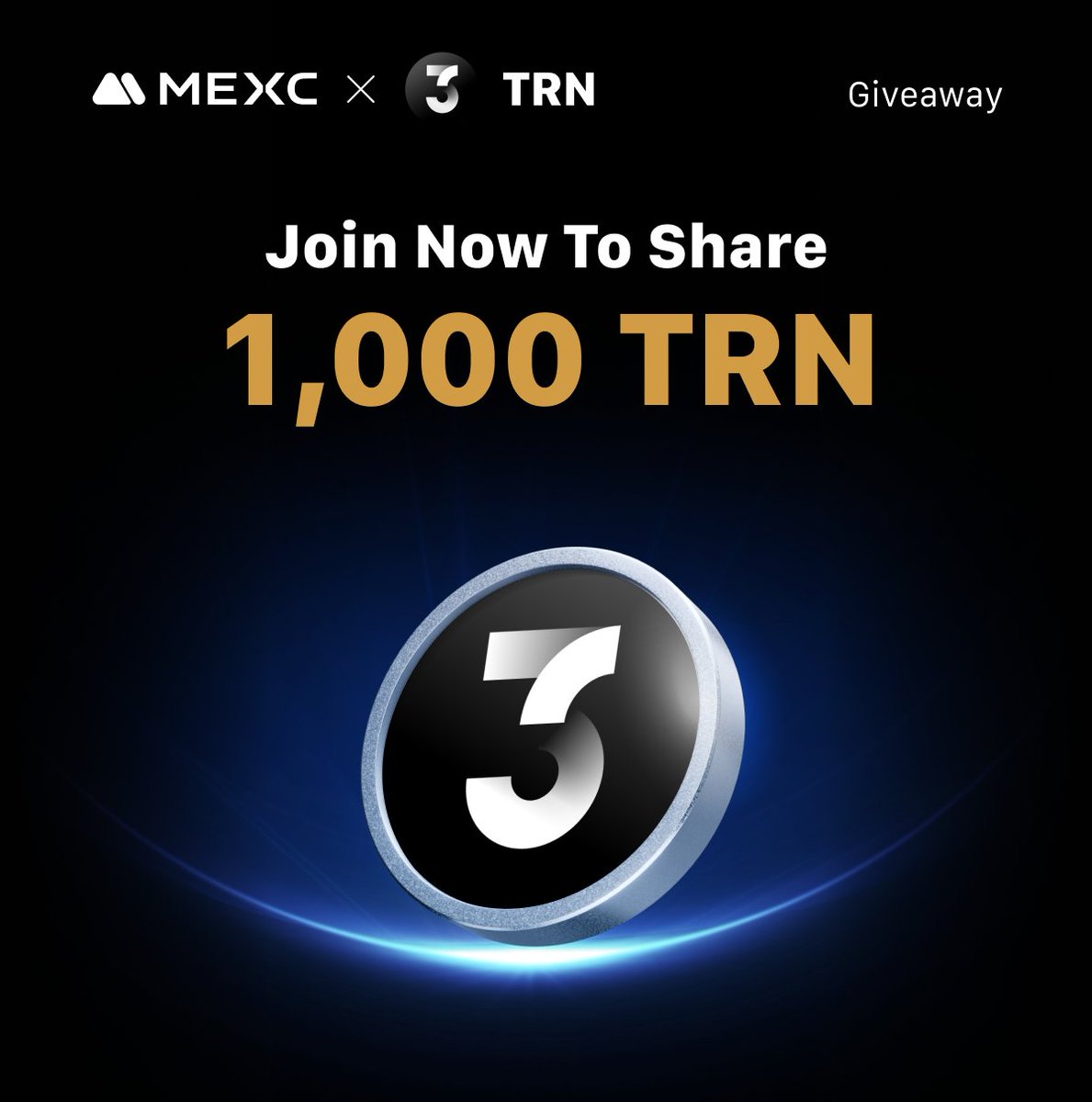 📜 MEXC x t3rn Giveaway Event

When did you first discover $TRN? Tell your story and WIN!

How to Join:
1. Follow <a href="/MEXC_Listings/">MEXC_Listings</a>, <a href="/MEXC_Official/">MEXC</a> and <a href="/t3rn_io/">t3rn</a>
2. Share your “I discovered $TRN when...” story
3. Leave your MEXC UID and hashtag MEXC in the comment

&gt; Reward: 50 Lucky