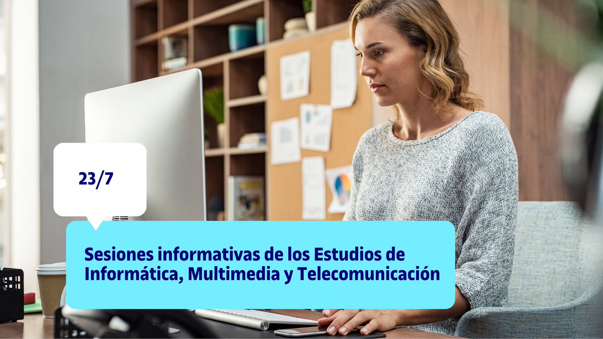 UOCuniversidad (@uocuniversidad) on Twitter photo 💻 Sesiones informativas de los Estudios de Informática, Multimedia y Telecomunicación
¿Tienes dudas sobre los estudios <a href="/UOCeimt/">UOC: Informática, Multimedia y Telecomunicación</a>? Ven a las sesiones informativas y resuélvelas con el profesorado.
📅 23 de julio
Máster oficial de Diseño y Programación de Videojuegos
📍 En línea 💻 Sesiones informativas de los Estudios de Informática, Multimedia y Telecomunicación
¿Tienes dudas sobre los estudios <a href="/UOCeimt/">UOC: Informática, Multimedia y Telecomunicación</a>? Ven a las sesiones informativas y resuélvelas con el profesorado.
📅 23 de julio
Máster oficial de Diseño y Programación de Videojuegos
📍 En línea