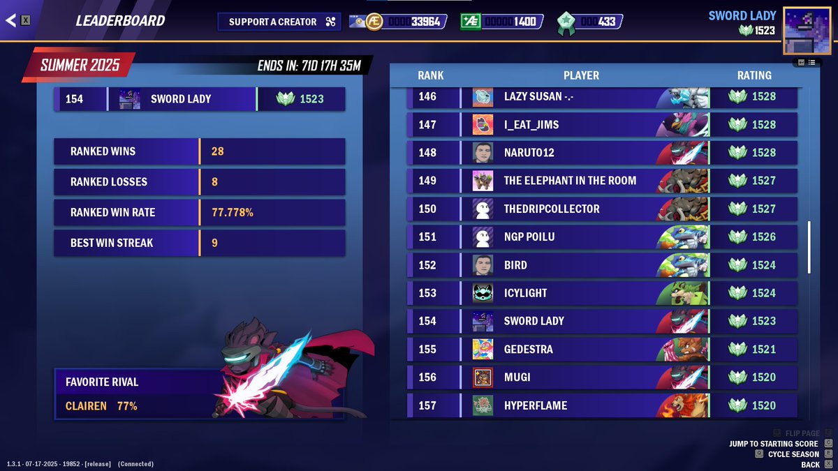green rank take 3!!