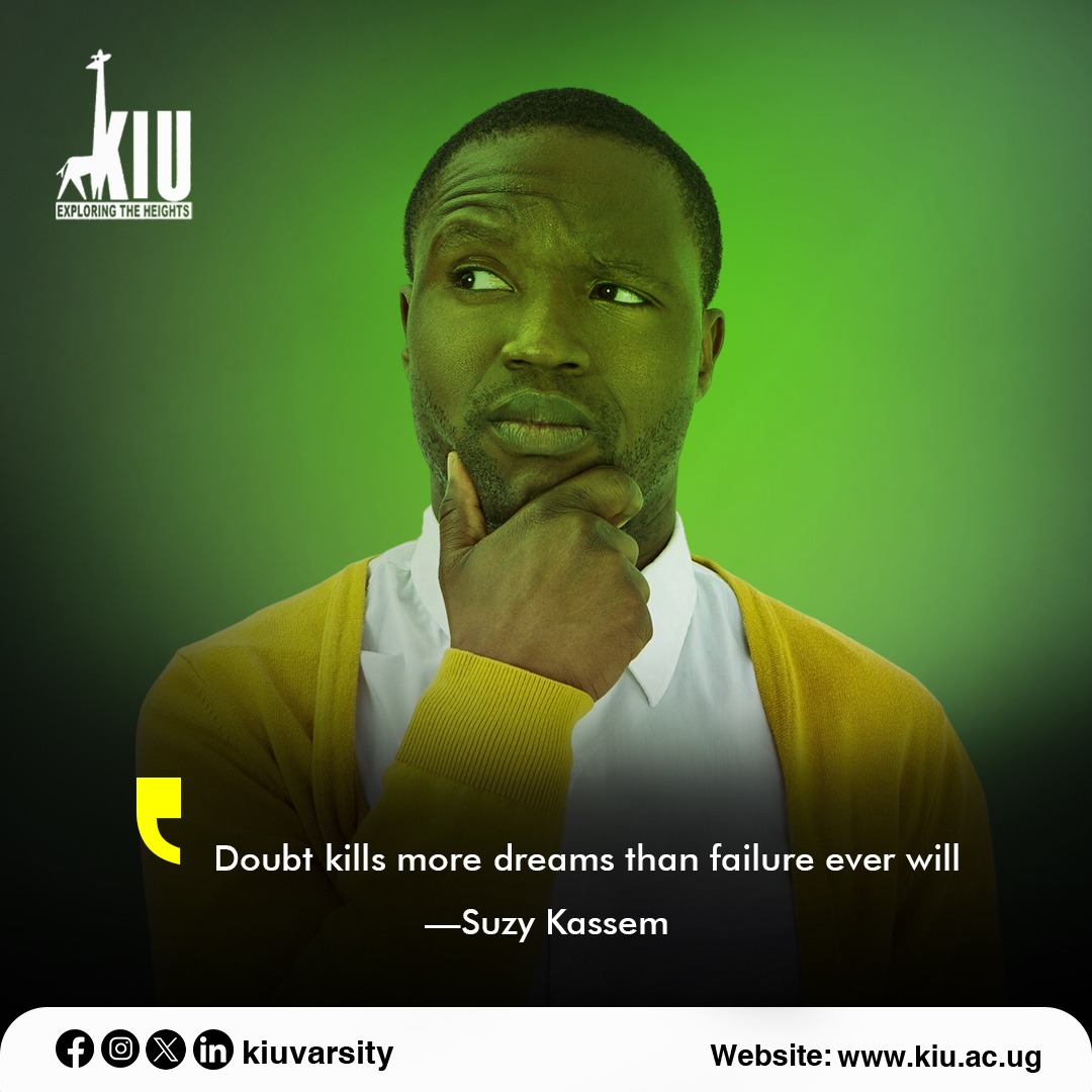 #MondayMotivation  

“Doubt kills more dreams than failure ever will”

Suzy Kassem