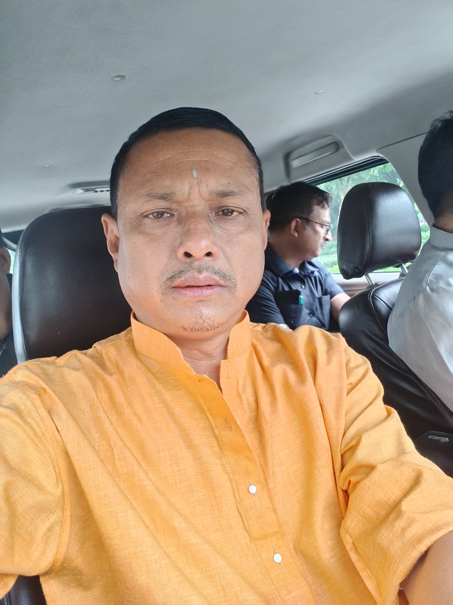 MaharajaManipur's tweet image. Day One...
On the Way to Parliament to attend the 268th Session of Rajya Sabha ( Monsoon Session) from today.....