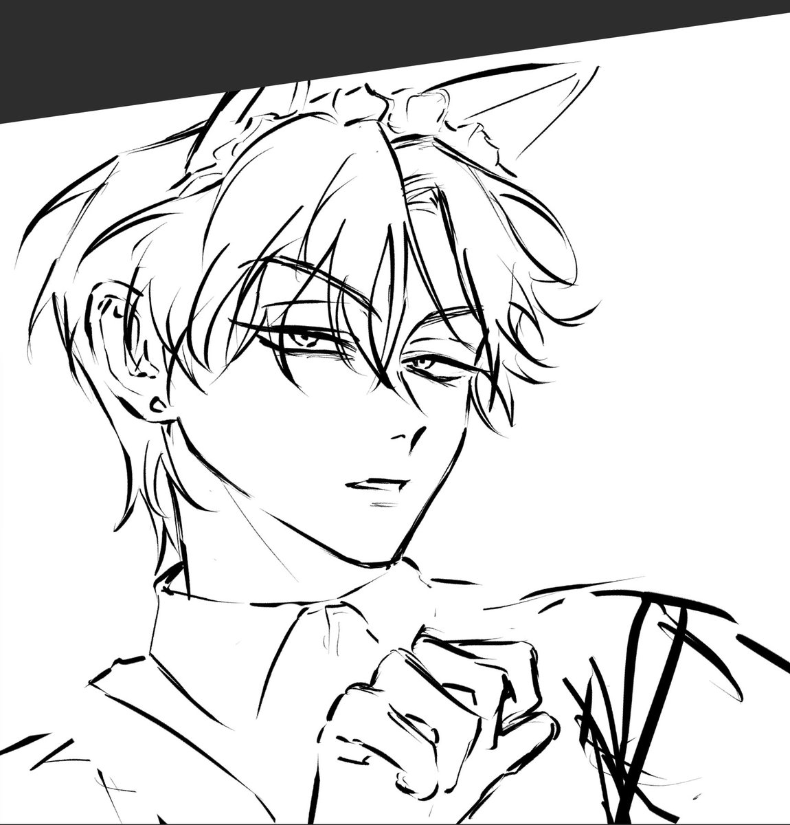 xuyouyii's tweet image. I want to improve my artstyle so I will be posting a lot more illustrations and sketch studies :3c anyways have maid till wip