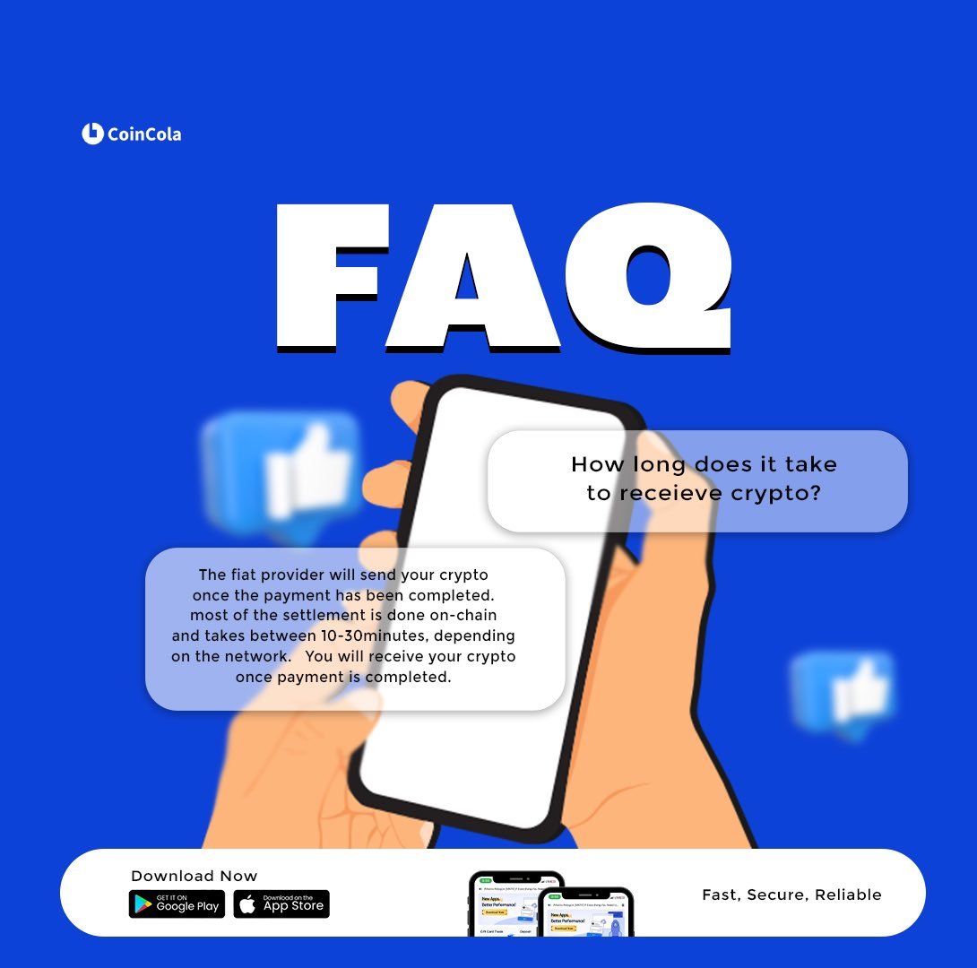 petr_savoy's tweet image. โณWorried about crypto transaction delays?
Hereโs what most people miss ๐
On @CoinCola_Global, most crypto transactions settle in 10โ30 minutes, depending on the network.
No unnecessary waiting. No stress. Just smooth, reliable transfers.
โ
Fast
โ
Transparent
โ
Trusted byโฆ