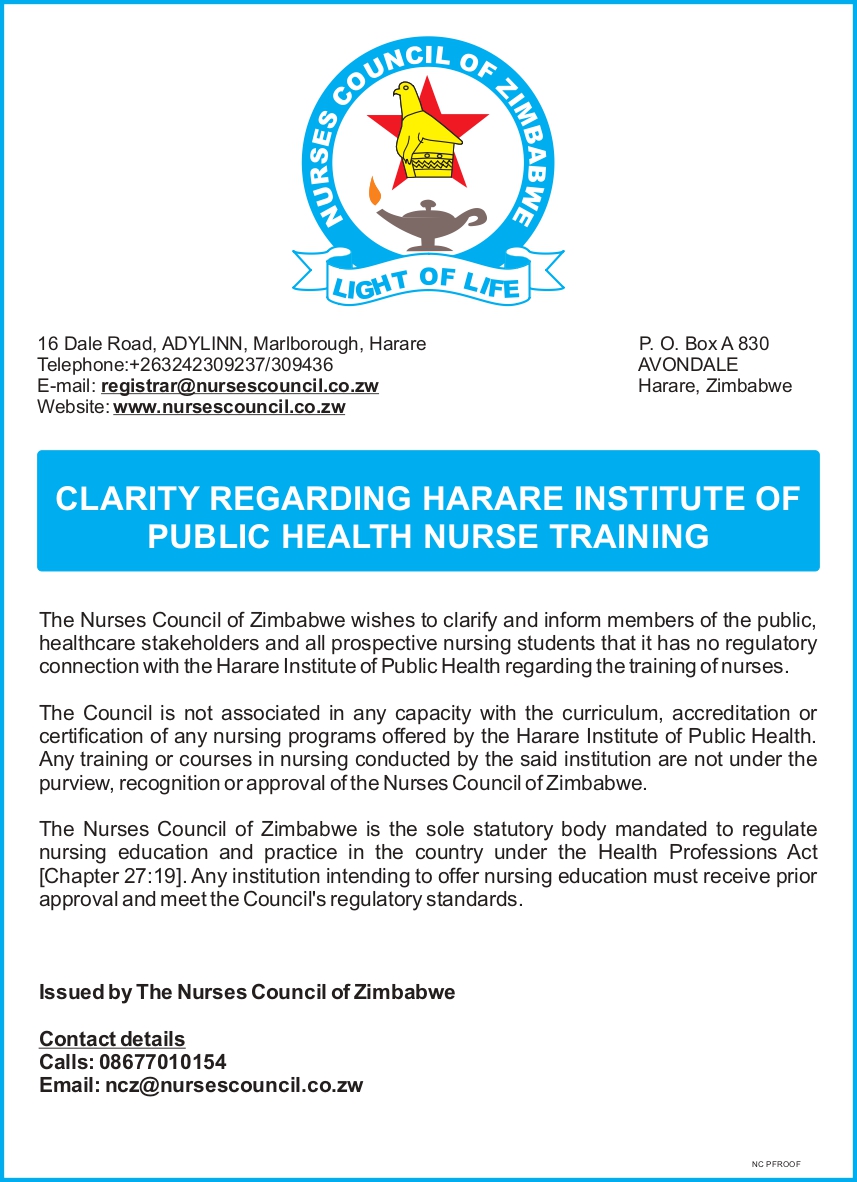 Nurses Council of Zimbabwe tweet media