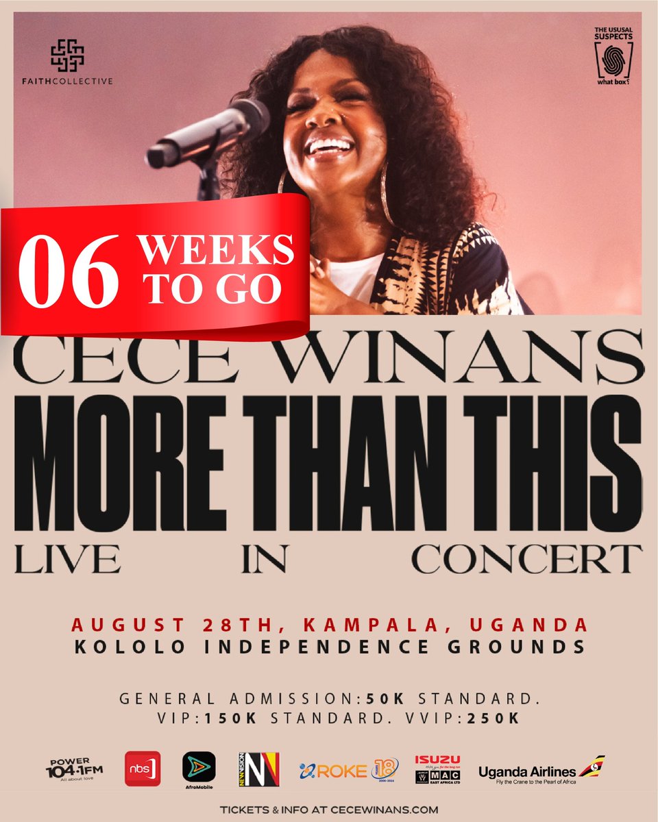 Tick....tock....tick...tock...
Our excitement is building!! Our hearts are expectant!! We know you have gotten your ticket...now have you gotten one for a friend to give them an experience of a lifetime? Tickets are still available at cecewinans.com/tour