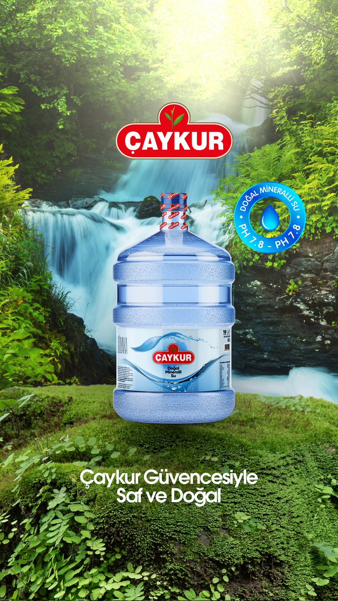Çaykur'dan Doğal Mineralli Su 💧