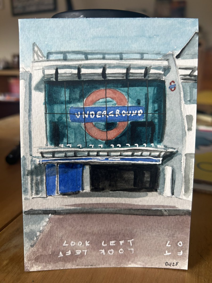 I am painting every tube station: number 86 is Brixton. 

#darrenhaymanunderground
@darrenhaymanart.com