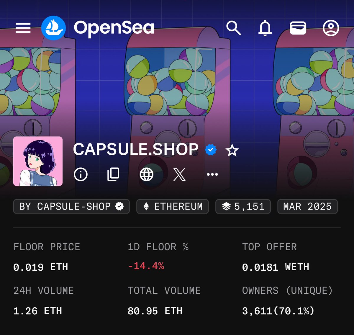 MtaniosGiovanni's tweet photo. 🚨 CAPSULES ON SALE 🚨
https://t.co/HobI6ETtcL NFTs are flying under radar 👀
Floor at just 0.019 ETH — and YES, they make you eligible for the @HanaNetwork airdrop 🪂🌸
Don’t fade it. Scoop yours before the storm hits ⚡
#HANA #NFTs #AirdropSeason #Crypto #CapsuleShop #HanaNetwork