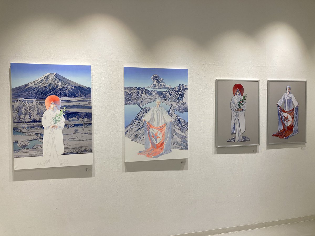 itotonbo01's tweet image. 銀座
ギャラリーQ
新世代への視点2025
李晶玉展 RI Jongok
2025/8/2まで
デジタルと手描きの混在した画面。手描きの箇所(人物)の線の美しいこと。日本と隣国、作者が描きたいのはやはり「人」なのだろうなと思った。