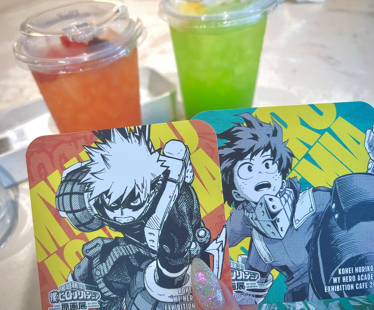 BcoWano's tweet image. 原画展カフェとてもよかった