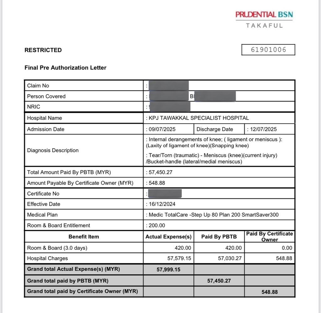 i_iffah's tweet photo. Baru 7 bulan ada coverage, alhamdulillah bill rm57k+ covered untuk client iffah ✨
Contact bagitahu injured time game, terus ke hospital. Semoga client saya cepat sembuh dan boleh kembali ke court 🏸🤍

Ada soalan? Meh https://t.co/VuiXXLdl2u https://t.co/WO7lYanR9D