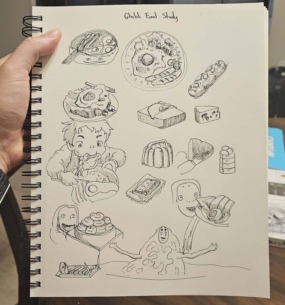 KevinEspiritu's tweet image. Day 51 teaching myself to draw, studied Studio Ghibli foods, one of my favorite rendering styles