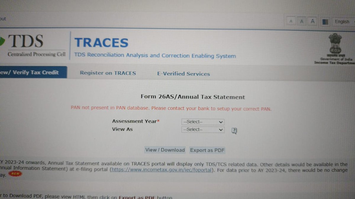 benugopalreddy (@benugopalreddy) on Twitter photo Encountering error on 26AS site, cannot access credit/TDS details, essential for IT Return filing, PAN-SKOPS5270L, Karuna Bishoyi, kindly resolve, Mob- 96924 38110. <a href="/IncomeTaxIndia/">Income Tax India</a> <a href="/IncomeTaxOdisha/">Income Tax Odisha</a> <a href="/FinMinIndia/">Ministry of Finance</a> <a href="/nsitharamanoffc/">Nirmala Sitharaman Office</a> Encountering error on 26AS site, cannot access credit/TDS details, essential for IT Return filing, PAN-SKOPS5270L, Karuna Bishoyi, kindly resolve, Mob- 96924 38110. <a href="/IncomeTaxIndia/">Income Tax India</a> <a href="/IncomeTaxOdisha/">Income Tax Odisha</a> <a href="/FinMinIndia/">Ministry of Finance</a> <a href="/nsitharamanoffc/">Nirmala Sitharaman Office</a>