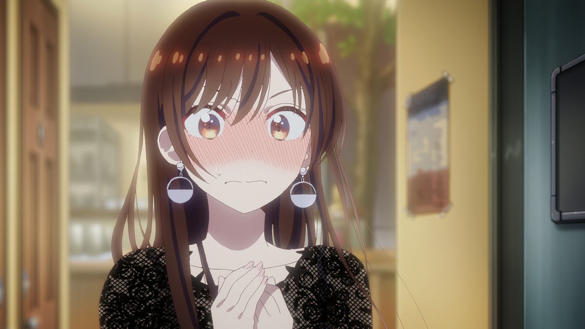 Crunchyroll's tweet image. Blushing Chizuru is BEST Chizuru ✨ (via Rent-A-Girlfriend Season 4)