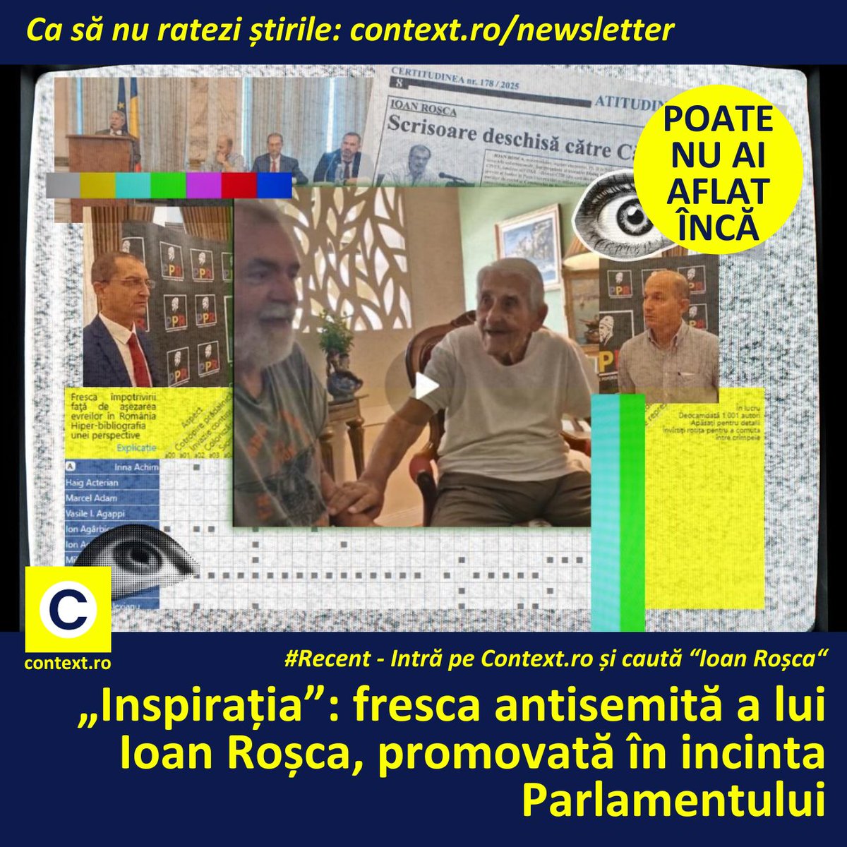 Context_ro's tweet image. #RECENT au reînceput să circule pe X #ListeleSoros, așa că le urmărim într-o serie semnată de Adina Marincea.
🔴 În episodului al doilea al seriei, "fresca" lui #IoanRosca: un colaj grotesc de clișee antisemite, direct inspirate din #propagandanazista
🔴context.ro/inspiratia-fre…