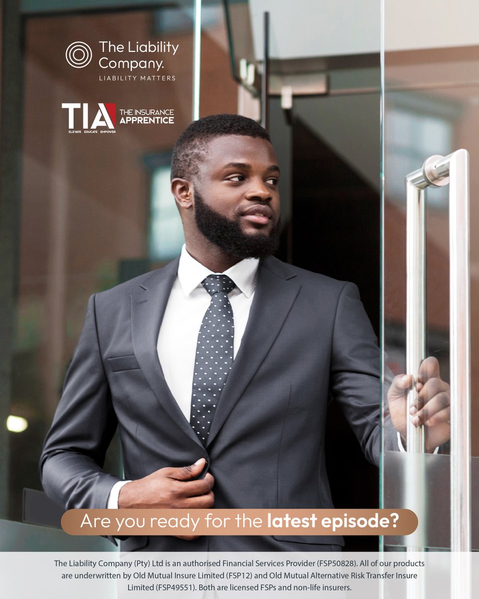 theliabilityco's tweet image. 🎓 Catch the latest episode of The Insurance Apprentice tonight!
Never miss the action by tuning in every Thursday at 7pm on SABC 3 until 4 September.
We’re proud to be a Gold Sponsor of this year’s season and even prouder to see our CEO, Simon Colman, on the judging panel.
