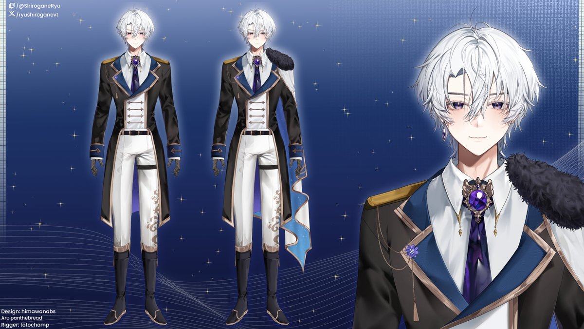 ShiroganeRyu's tweet image. A new universe is now open!  Hi I&apos;m Ryu Shirogane, your starry prince Vtuber. May I unfold a new embarking journey! It&apos;s a pleasure to meet you all!🌟🌙
#RyuArt #VtuberDebut
