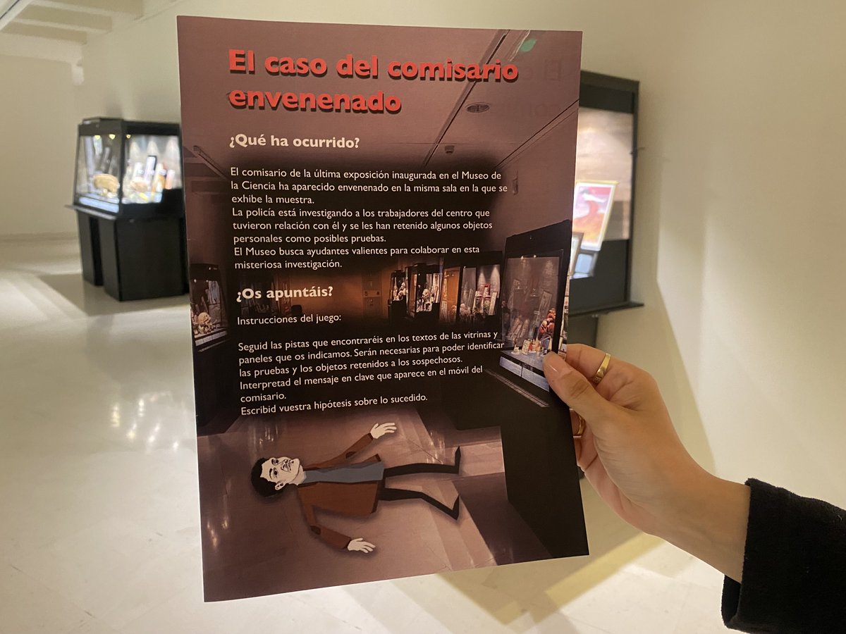 ¿Te atreves a resolver ‘el caso del comisario envenenado’? Solicita a nuestro personal el juego de pistas de la exposición ‘Veneno que cura, veneno que mata’ y ¡ayuda a la policía a encontrar al culpable! Si aciertas la solución, ¡recibirás un obsequio! ¿Aceptas el reto?