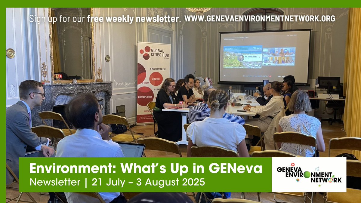 GENetwork's tweet image. #Environment: What's Up in #GENeva from 21 July - 3 Aug?
✅ #ClimateJustice #ICJAO
✅ #OvershootDay
✅ #PlasticsTreaty #INC5.2
✅ #HRC59 Outcomes
✅ #WetlandsCOP15
✅ #ISA30 #DeepSeaMining
✅ #GreenSummer
✅ & more
Check events, #jobs & suggestions ▶️ tiny.cc/GEN21Jul-3Aug25