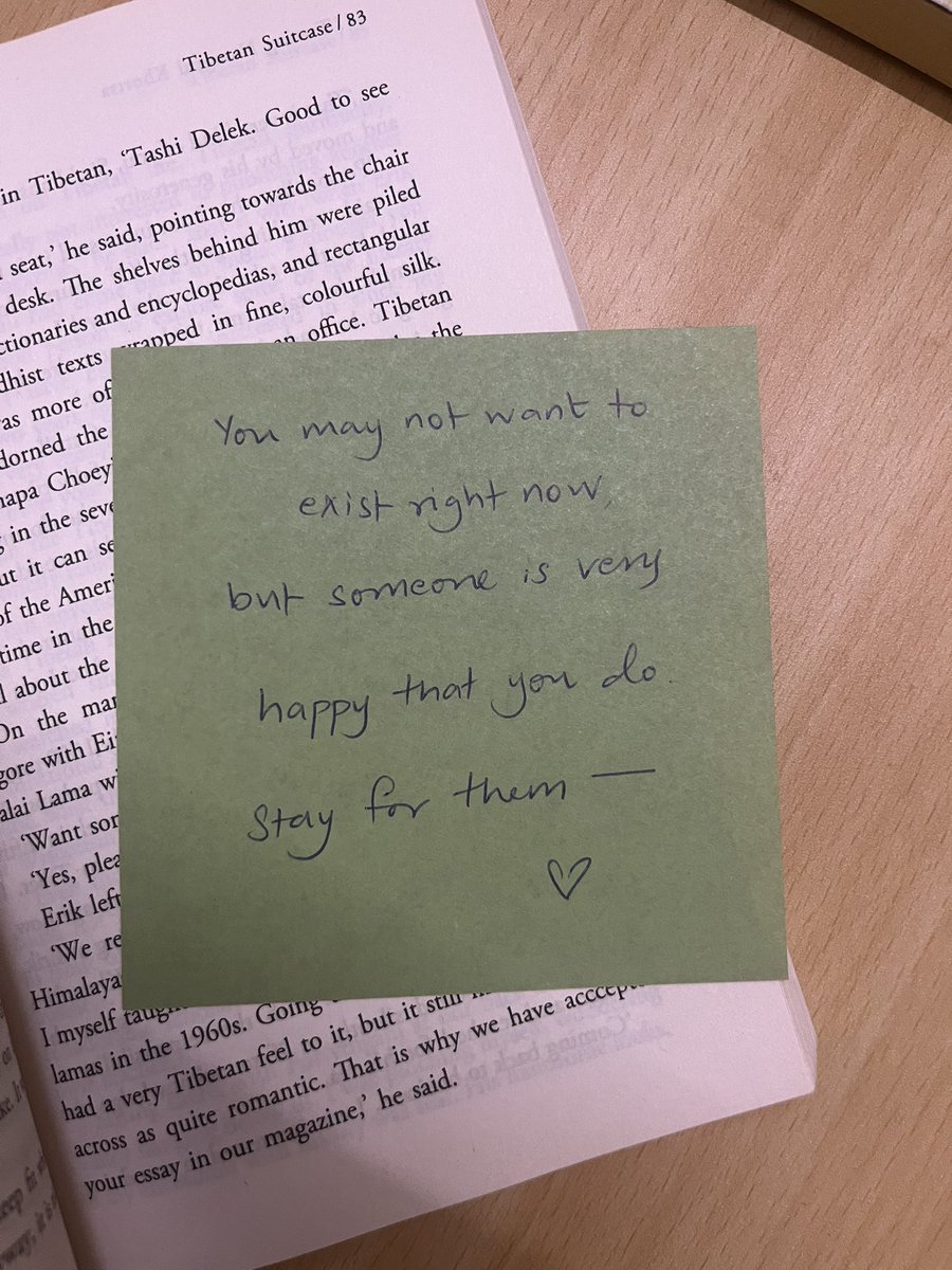 ideasmithy's tweet image. I bought ‘Tibetan Suitcase’ by Tsering Namgyal Khortsa months ago at BookGarden (Vileparle East). Because Tanu gift-wrapped it so beautifully, I couldn’t bear to open it. I just did and found this note hidden inside. #Books