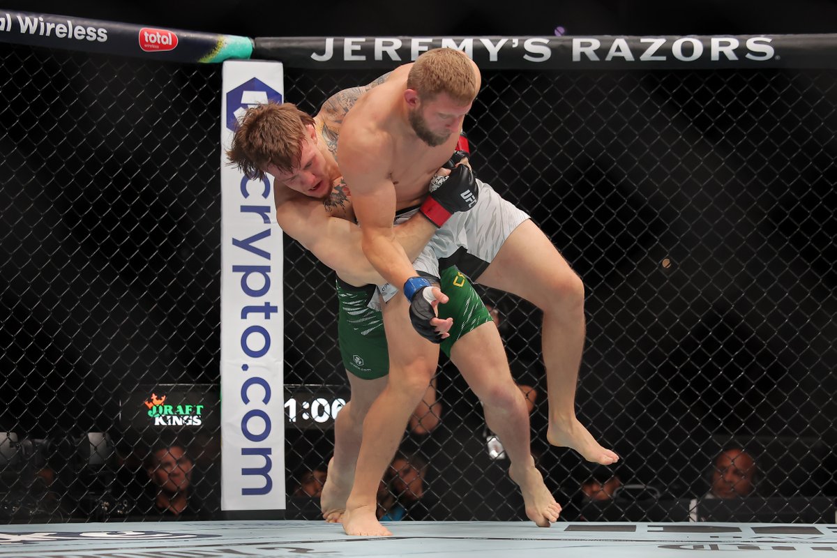 UFC_AUSNZ's tweet image. A showcase of The Brute 👏
Who is next for Jimmy Crute after his performance at #UFC318?