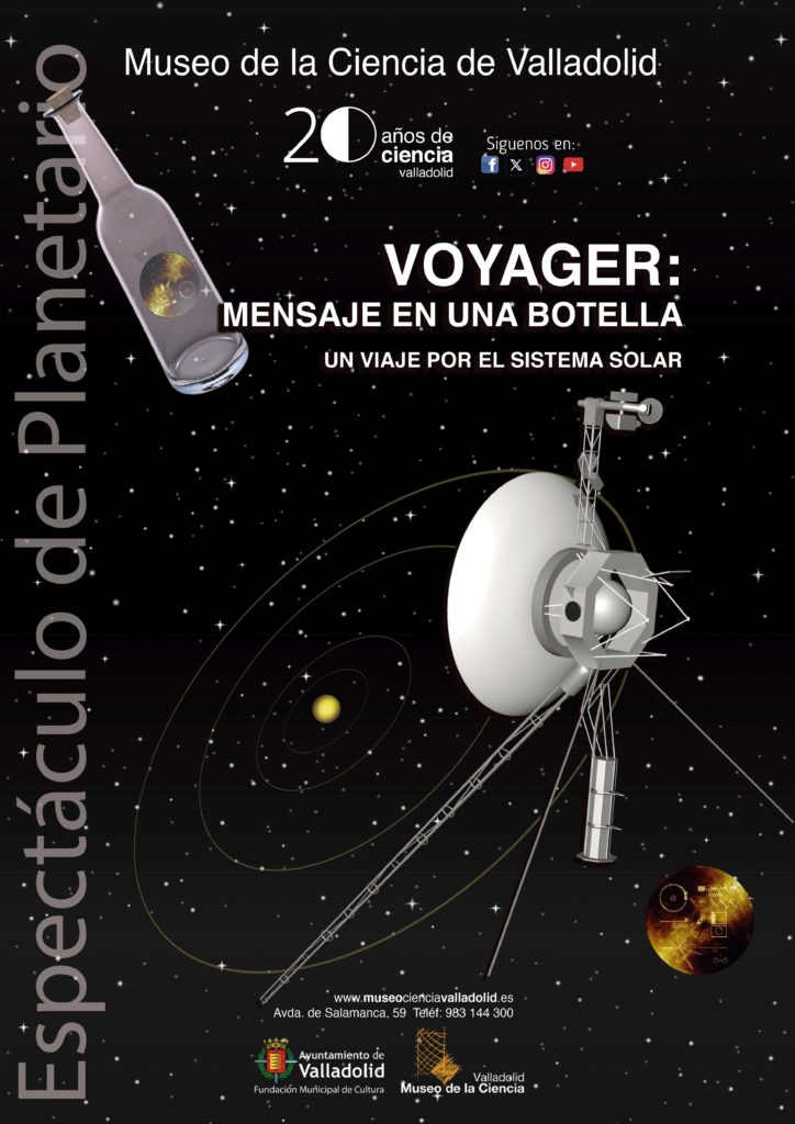¿Aún no has visto el programa de Planetario ‘Voyager: mensaje en una botella’? Se trata de una original proyección en la que las sondas gemelas Voyager 1 y Voyager 2 recorren el Sistema Solar y narran, en primera persona, su historia, misión y descubrimientos. ¡Descúbrelo!