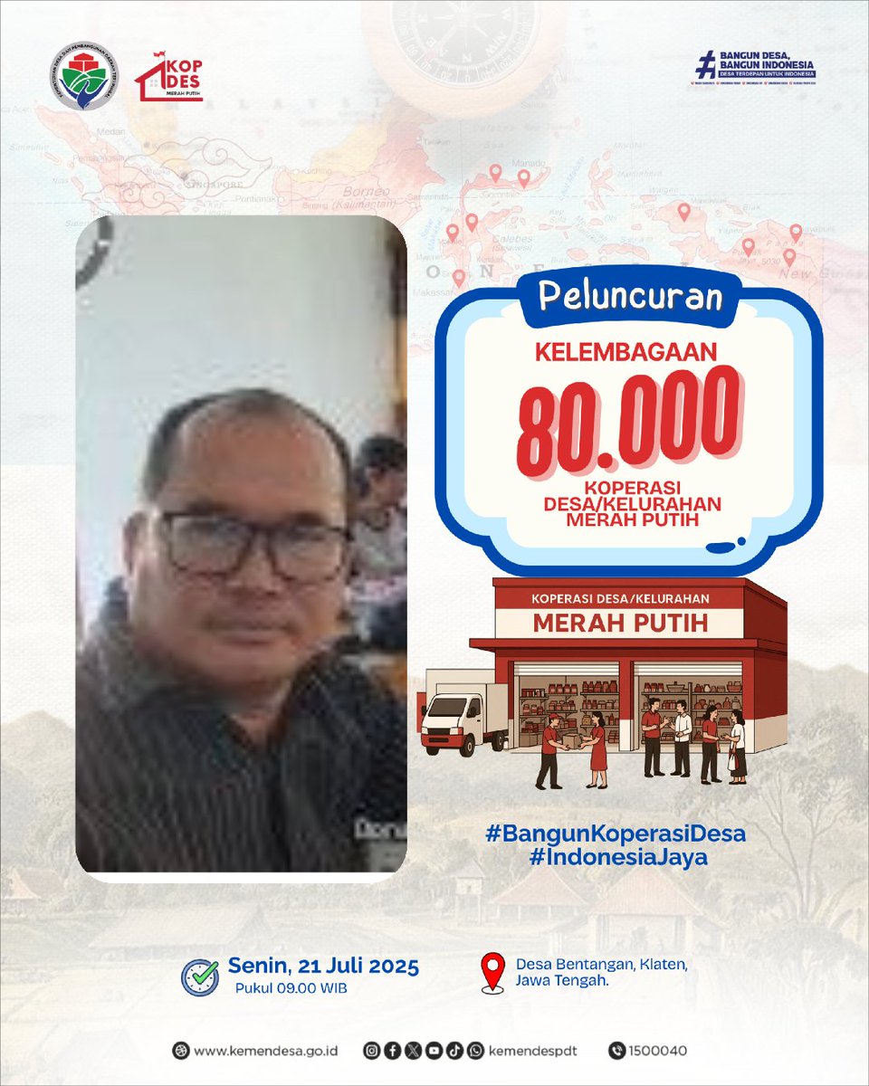 #BangunKoperasiDesa
#IndonesiaJaya
<a href="/prabowo/">Prabowo Subianto</a>
<a href="/YandriSusanto27/">Yandri Susanto</a>
<a href="/ArizaPatria/">Ariza Patria</a>
<a href="/taufikmadjid71/">IG : taufik.madjid</a>
<a href="/kemendespdt/">#BangunDesaBangunIndonesia</a>
<a href="/bpsdmkemendesa/">Bpsdm Kemendesa</a>
<a href="/DesaPeNusantara/">desapesonanusantara</a>
