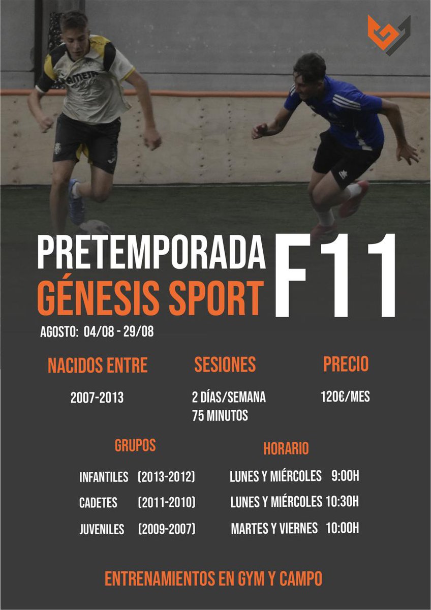 Castellonbase's tweet image. Pretemporada Génesis Sport en Agosto: Inscripciones abiertas. Vila-real. 
castellonbase.com/pretemporada-g… a través de @Castellón Base - Tu web de fútbol base