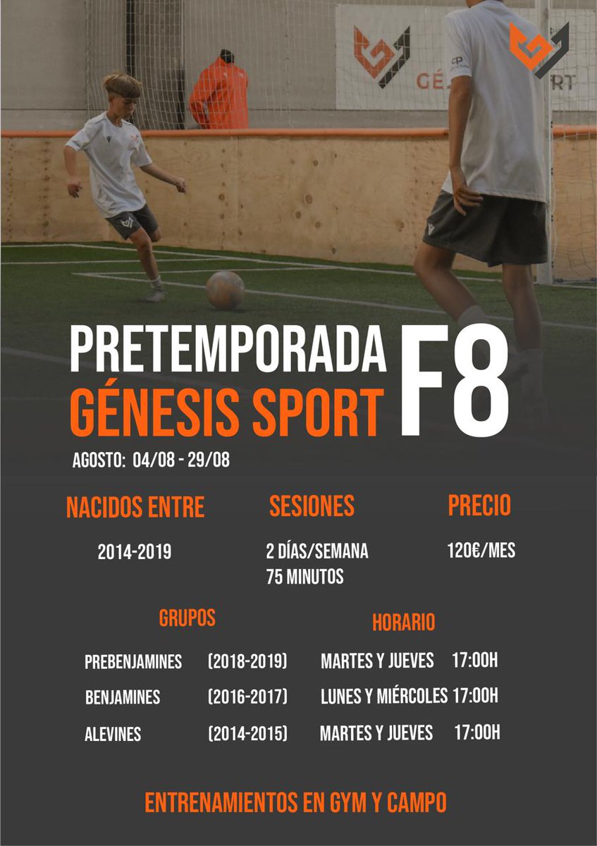 Castellonbase's tweet image. Pretemporada Génesis Sport en Agosto: Inscripciones abiertas. Vila-real. 
castellonbase.com/pretemporada-g… a través de @Castellón Base - Tu web de fútbol base