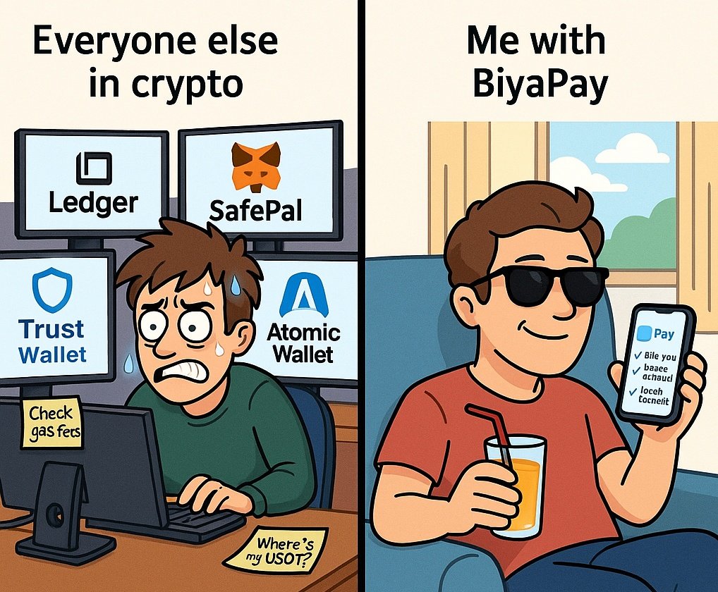 Evalina52009's tweet image. GM fam
Have you checked out how cool @BIYAPAYOFFICIAL is?
While others like MoneyGram & WorldRemit stick to just transfers, #BiyaPay does it all: crypto-to-fiat swaps, global low-fee payments, & US/HK stock trading.
Why settle for less when you can have more in one secure app?