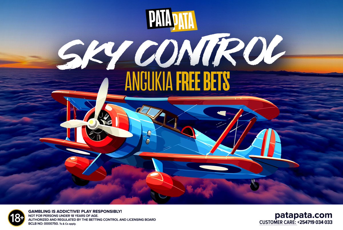 patapata254's tweet image. Hepa Monday blues na SKY CONTROL! Fuel ndege yako na 20 Bob tu and win upto 10,000X your bet!
Start your week the winning way!

👉 patapata.com

🔞 Cheza Responsibly

#SkyControl #ChezaPataCash #PataPata #PlayResponsibly