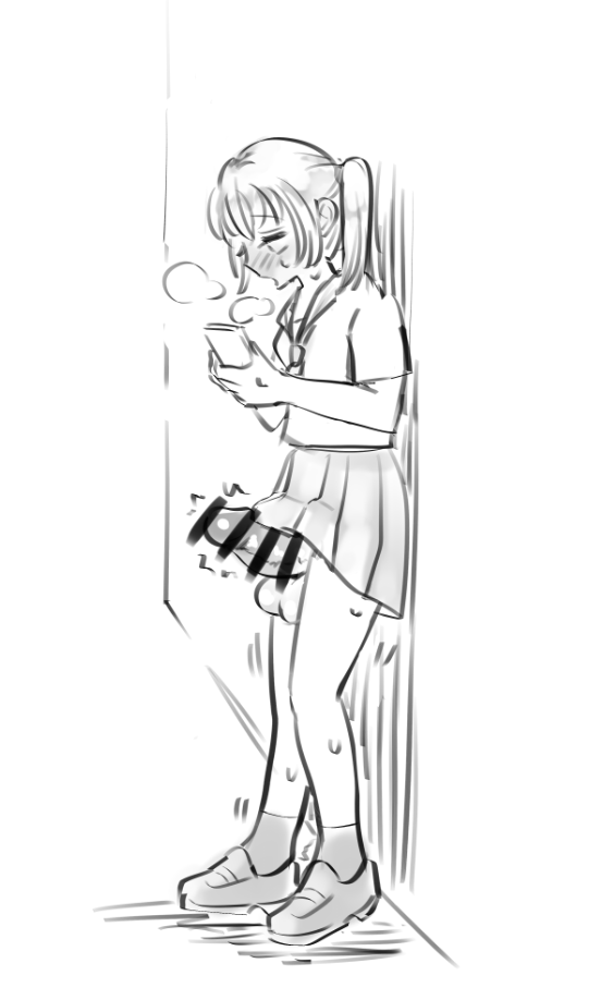 bani___bani___'s tweet photo. らくがき）時間潰しにエロサイトを見ていたらバキバキに勃起してきてしまったふたなりちゃん https://t.co/c0NiAbjrGG