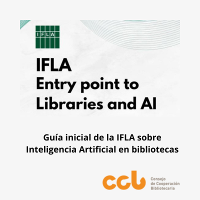 La <a href="/IFLA/">IFLA</a> ha publicado el documento «IFLA Entry Point to Libraries and AI», una guía de referencia que recoge su posicionamiento sobre la Inteligencia Artificial #IA y su aplicación en el ámbito bibliotecario.

Noticia en el <a href="/CCBiblio/">CCB</a> ➡️ ccbiblio.es/la-ifla-public…