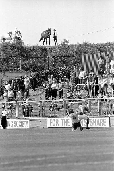 Millwall v Chelsea pre-season friendly. Saturday 2nd August 1980. The Den, Cold Blow Lane, New Cross, London #Millwall