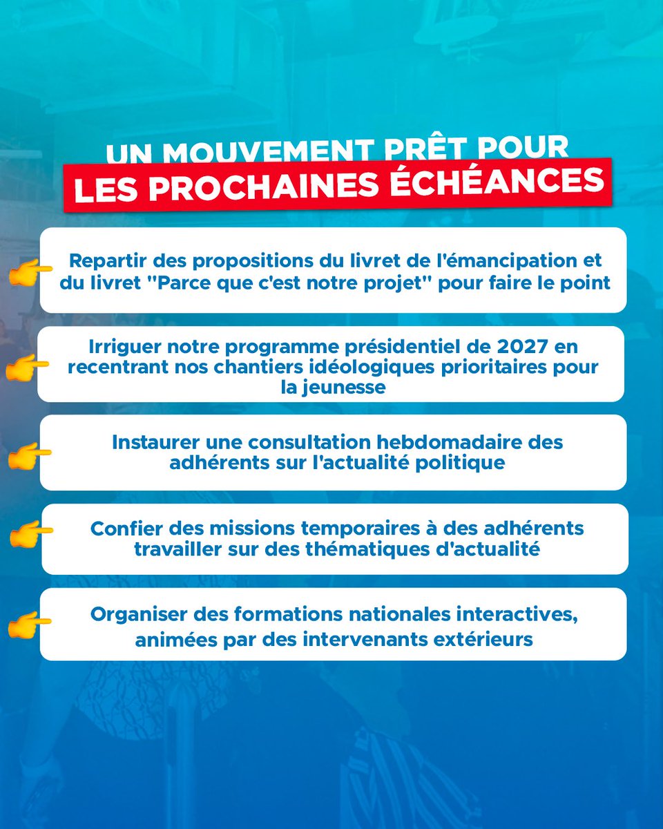LaReleve2025's tweet image. Parce que le rôle d’un mouvement politique, c’est aussi de faire vivre les grands débats de société. Avec la Relève, nous voulons mettre les idées au coeur.
Autant d’idées qui n’attendent qu’une chose : qu’on y prête attention ! Alors toi aussi, rejoins La Relève ! 🚀